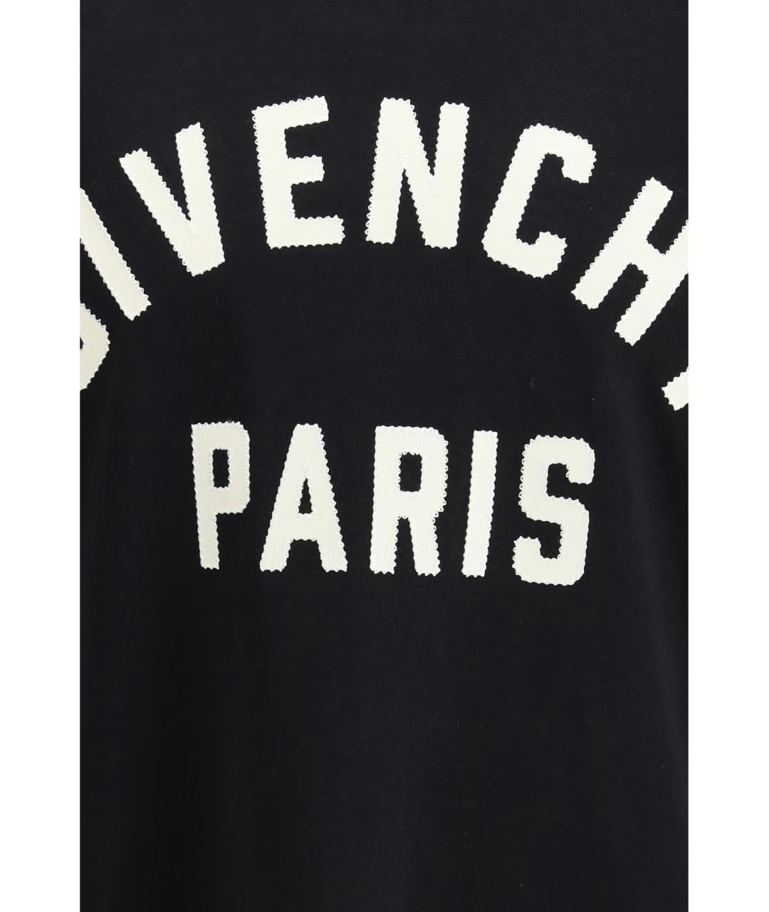 GIVENCHY Черная хлопковая футболка, фото 3