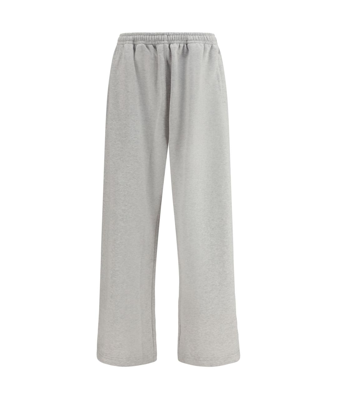 ACNE STUDIOS Серые хлопковые повседневные брюки, фото 1