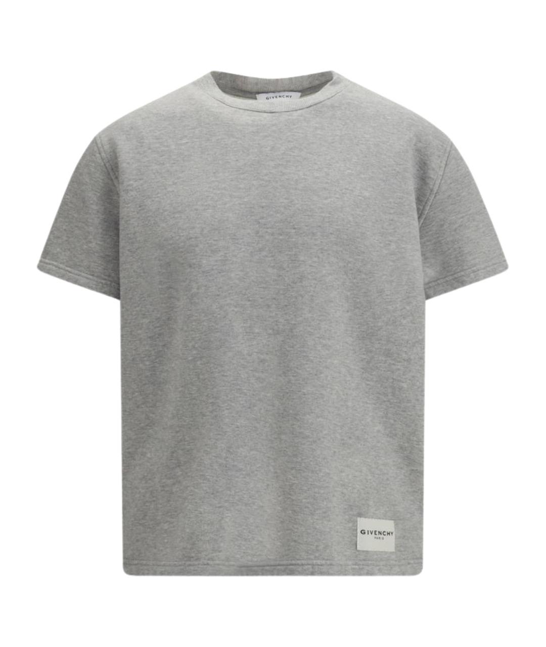 GIVENCHY Серая хлопковая футболка, фото 1