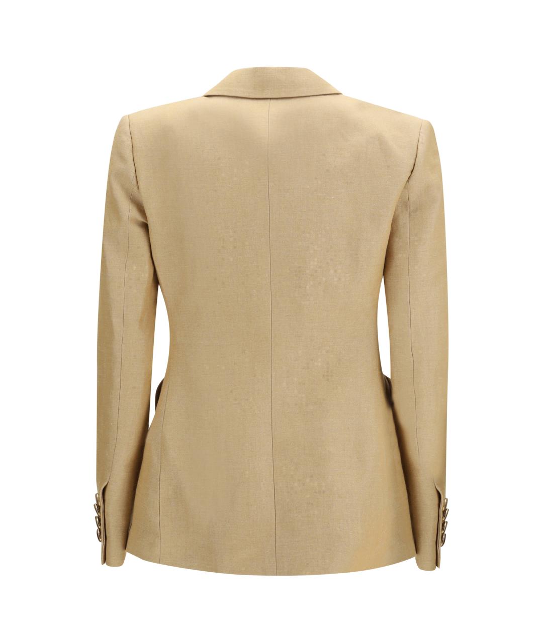 BLAZE MILANO Бежевый льняной жакет/пиджак, фото 2