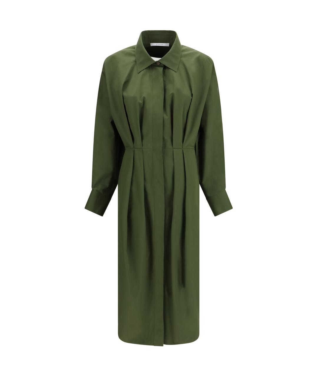 GIVENCHY Зеленые хлопковое повседневное платье, фото 1