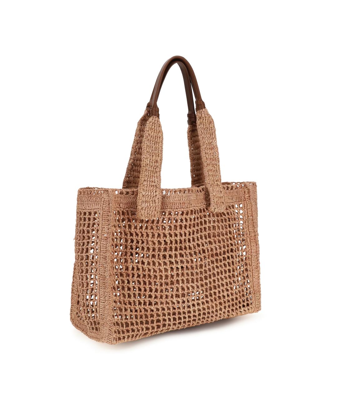 CHLOE Розовая пелетеная сумка тоут, фото 3