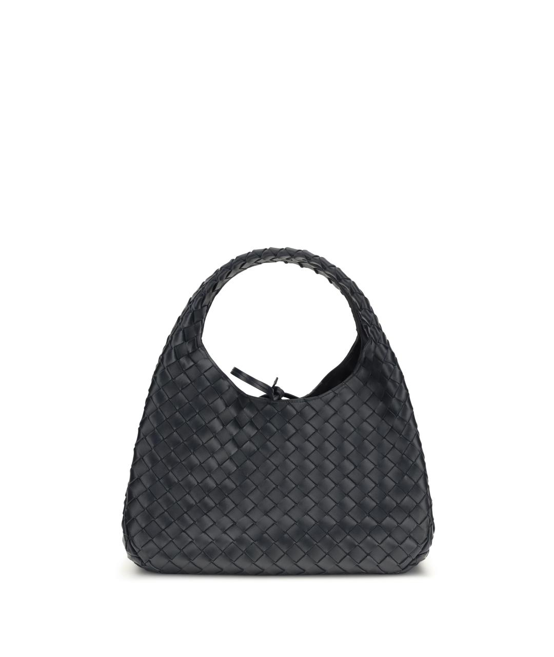 BOTTEGA VENETA Темно-синяя кожаная сумка тоут, фото 1