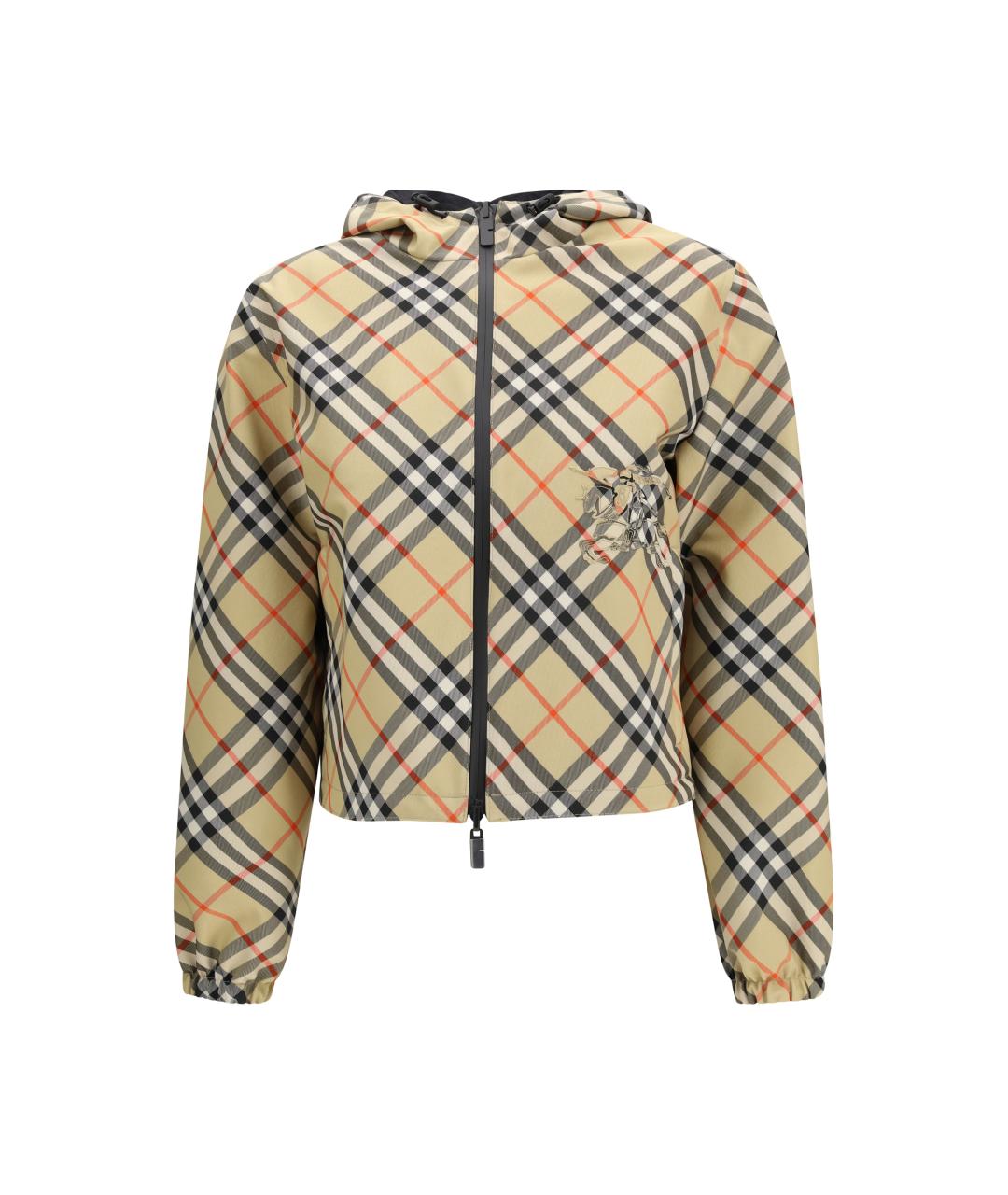 BURBERRY Бежевая полиэстеровая куртка, фото 1