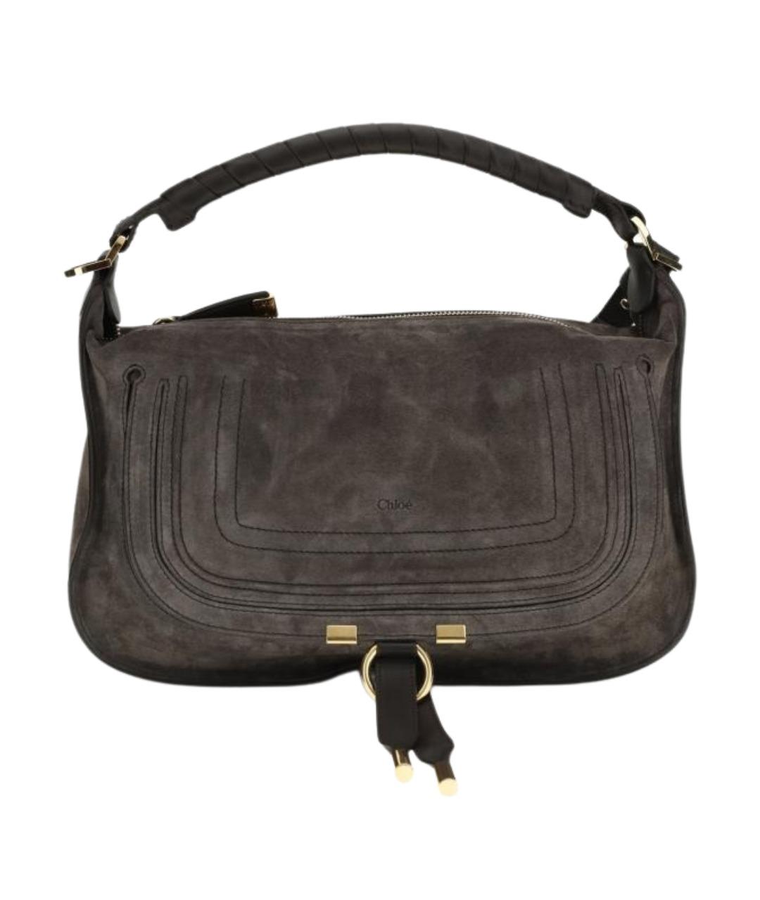 CHLOE Коричневая замшевая сумка через плечо, фото 1