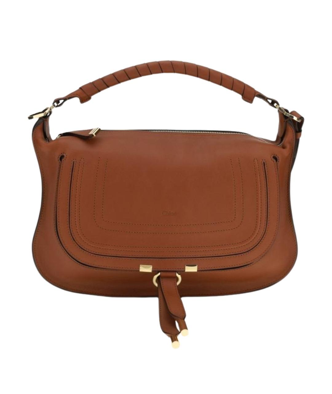 CHLOE Коричневая кожаная сумка через плечо, фото 1