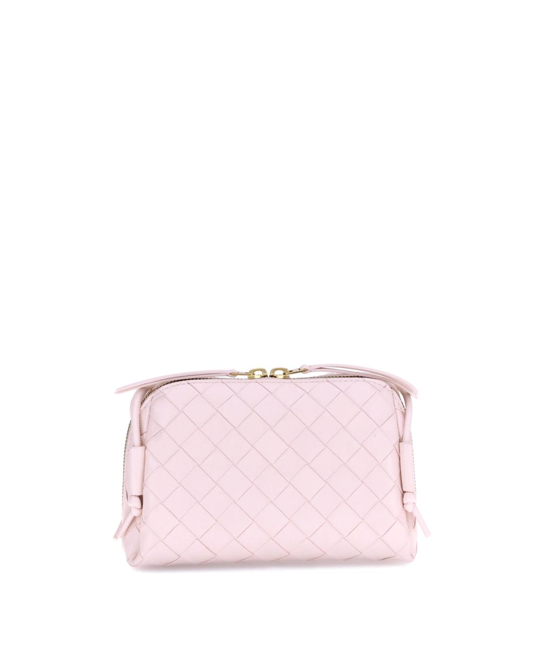 BOTTEGA VENETA Розовая кожаная сумка через плечо, фото 1