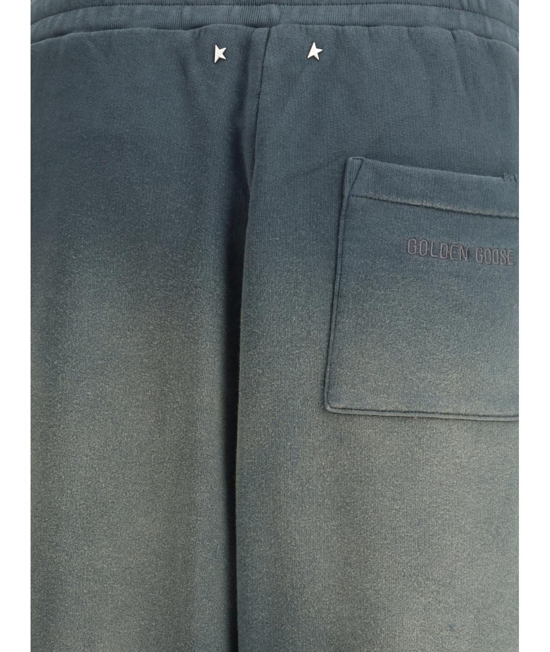 GOLDEN GOOSE DELUXE BRAND Черные хлопковые спортивные брюки и шорты, фото 3