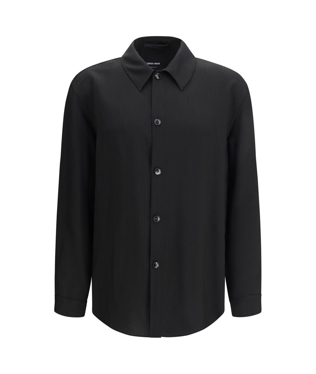 GIORGIO ARMANI Черная кэжуал рубашка, фото 1