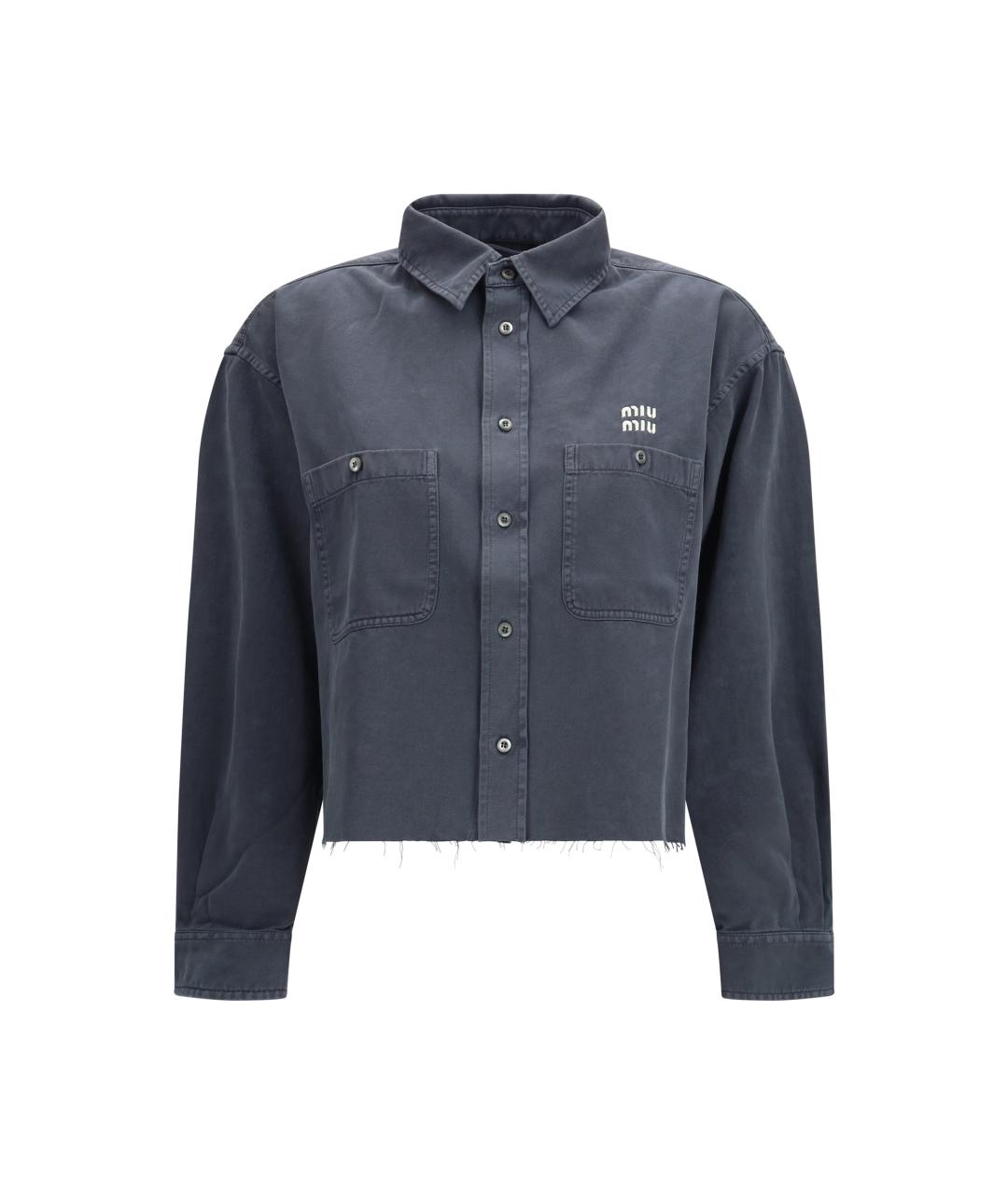 MIU MIU Мульти хлопковая рубашка, фото 1