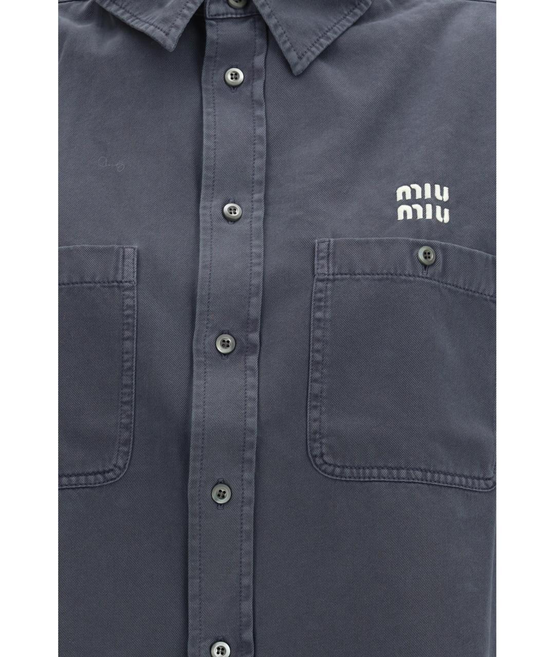 MIU MIU Мульти хлопковая рубашка, фото 3