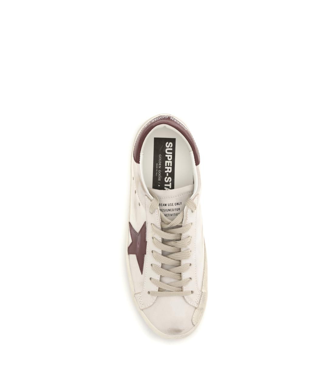 GOLDEN GOOSE DELUXE BRAND Белые кожаные низкие кроссовки / кеды, фото 4