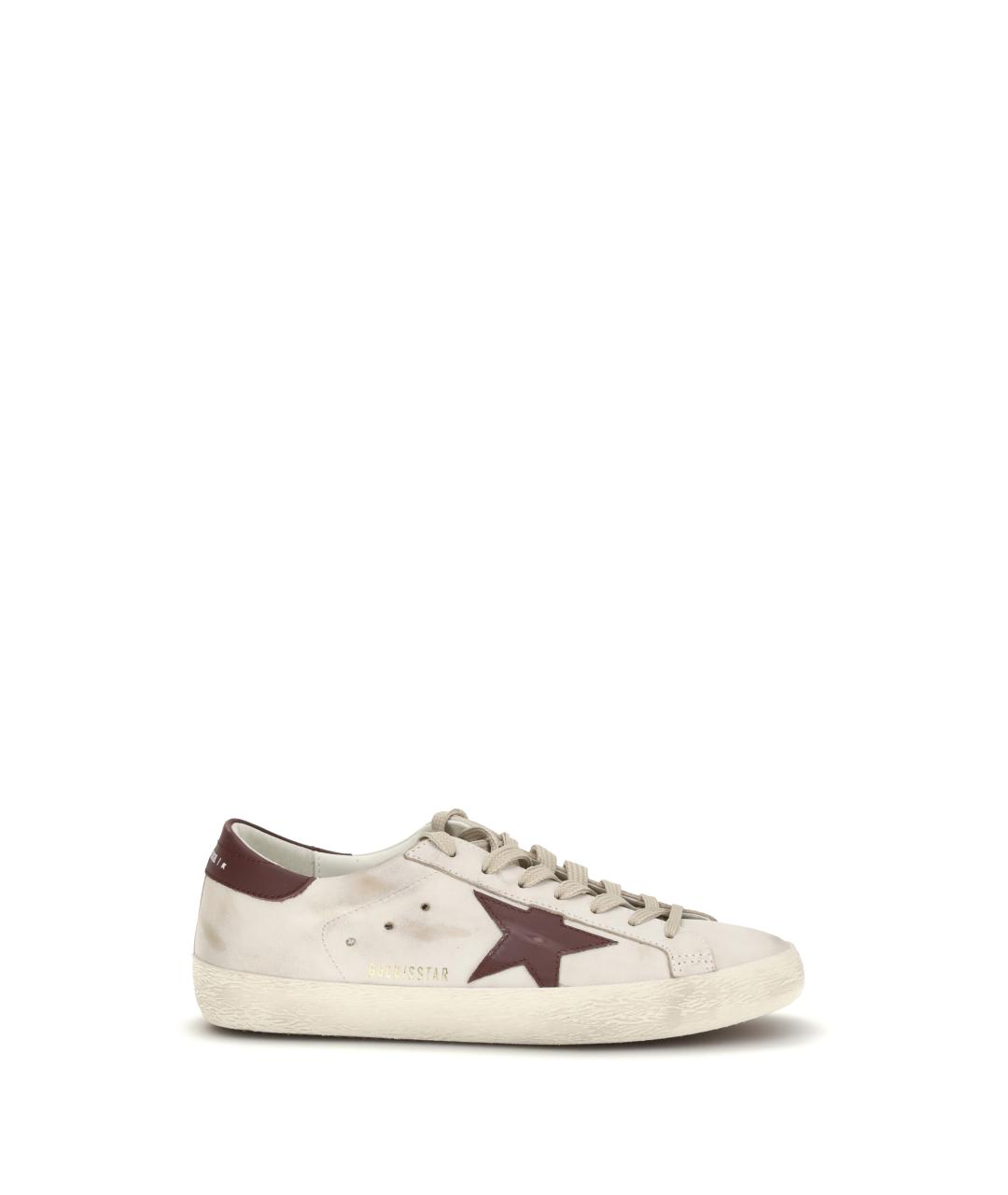 GOLDEN GOOSE DELUXE BRAND Белые кожаные низкие кроссовки / кеды, фото 5