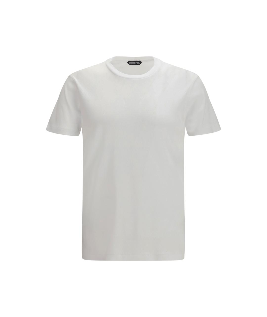 TOM FORD Белая хлопковая футболка, фото 4