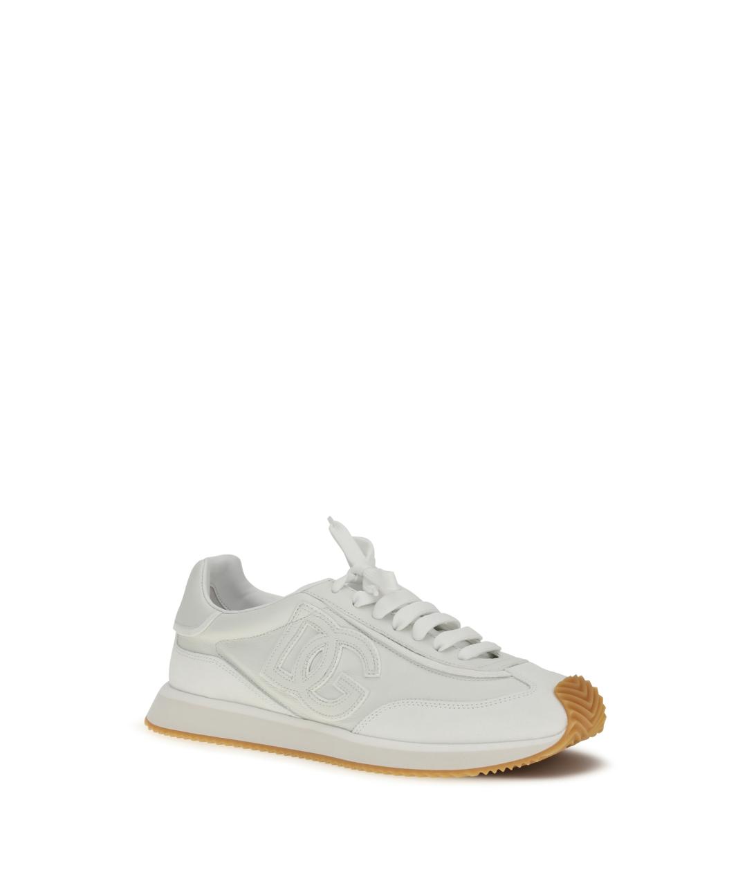 DOLCE&GABBANA Белые низкие кроссовки / кеды, фото 2