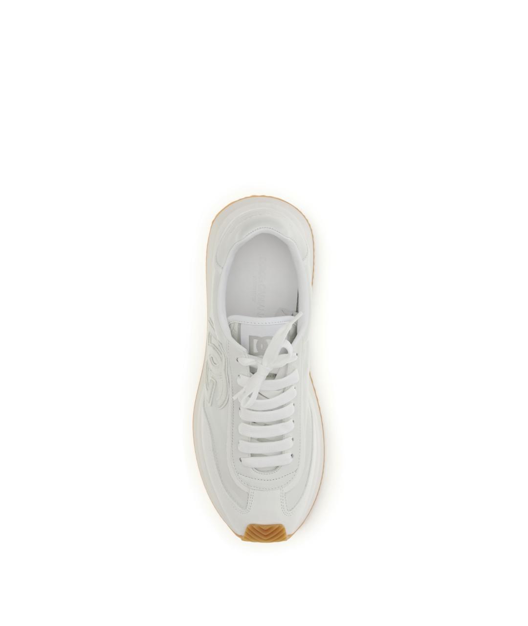 DOLCE&GABBANA Белые низкие кроссовки / кеды, фото 4
