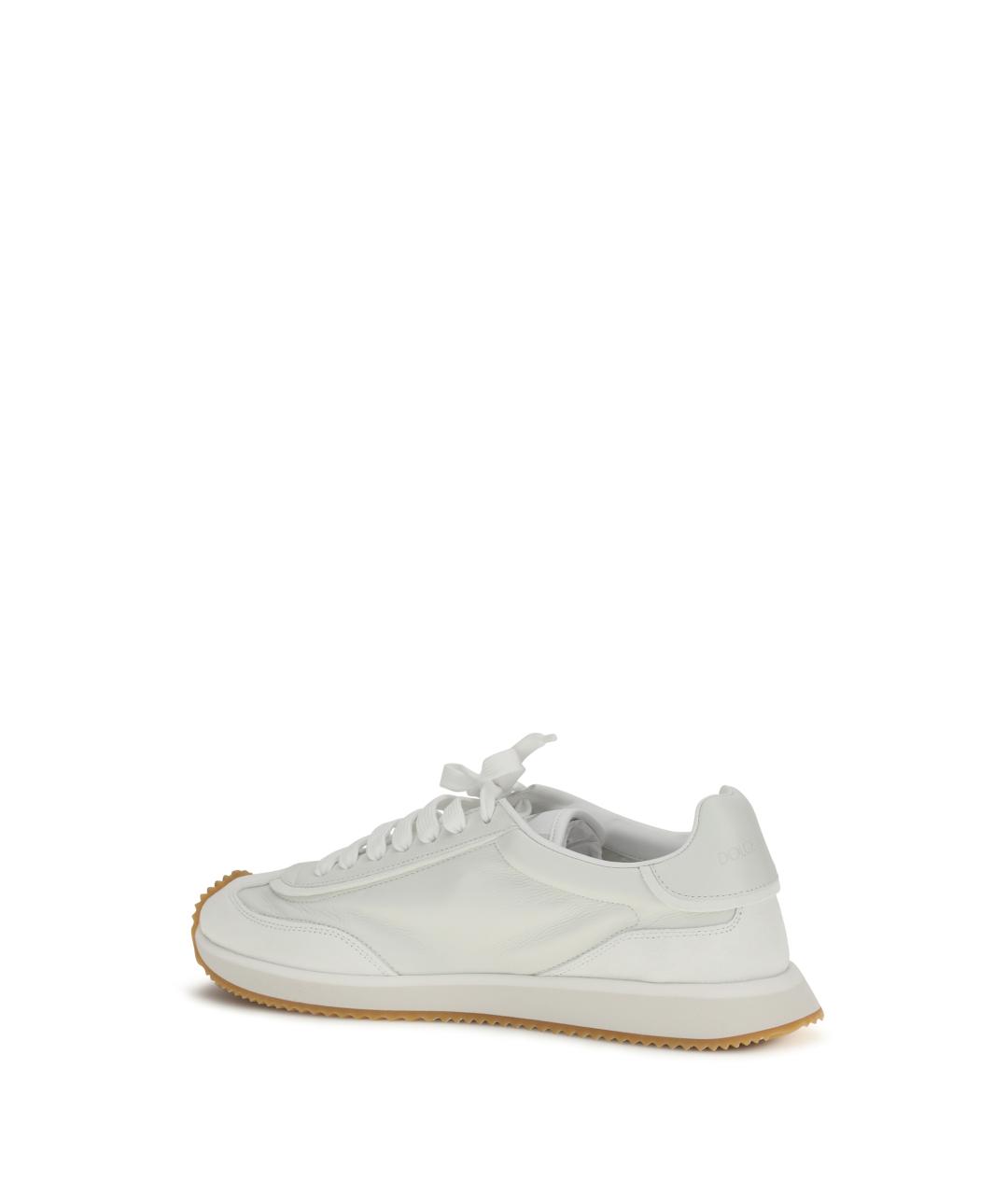 DOLCE&GABBANA Белые низкие кроссовки / кеды, фото 3