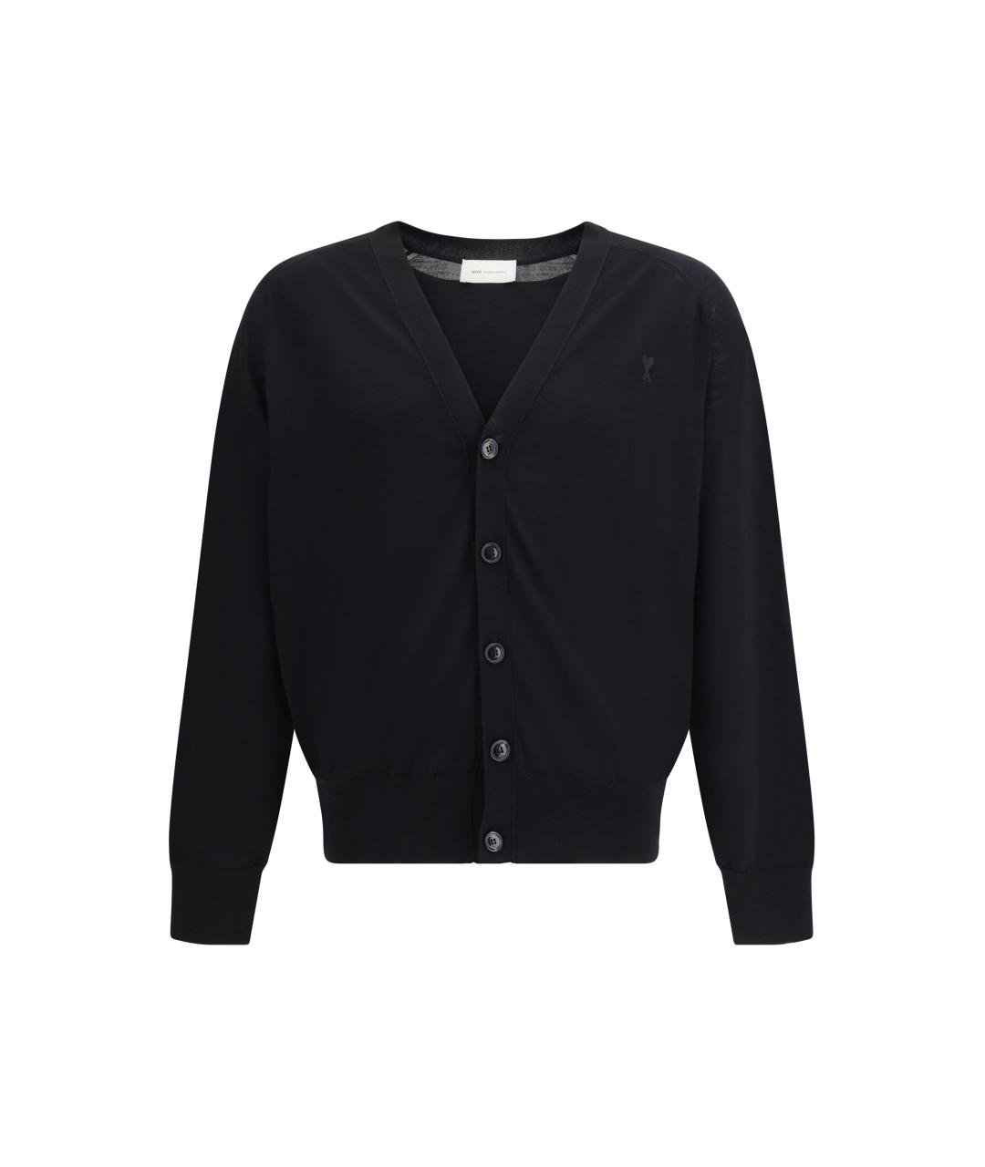 Ami Paris Черный шерстяной джемпер / свитер, фото 1