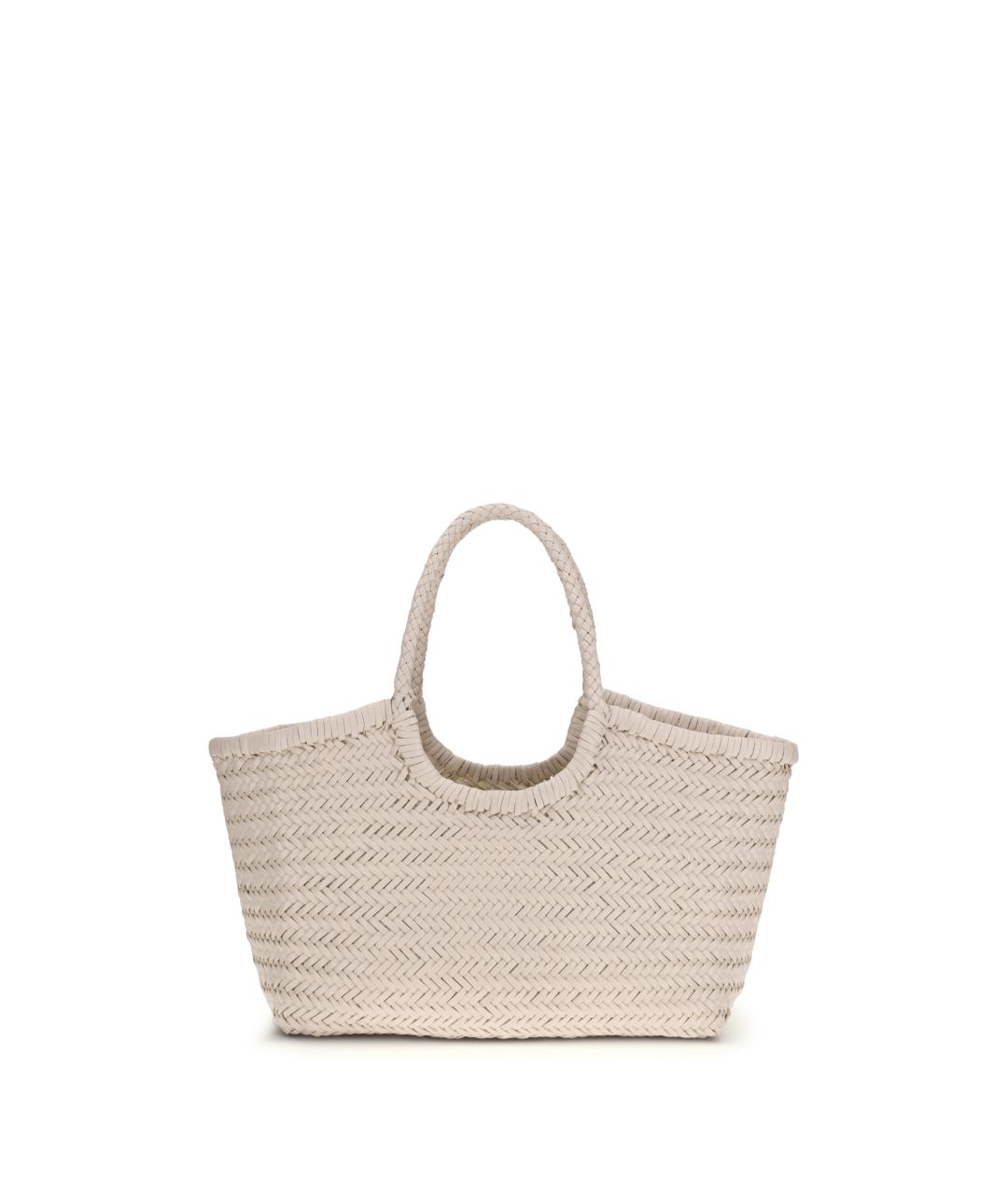 Dragon Diffusion Бежевая кожаная сумка тоут, фото 1