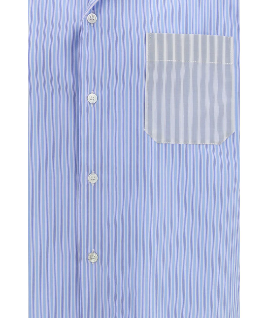 MARNI Голубая хлопковая кэжуал рубашка, фото 3