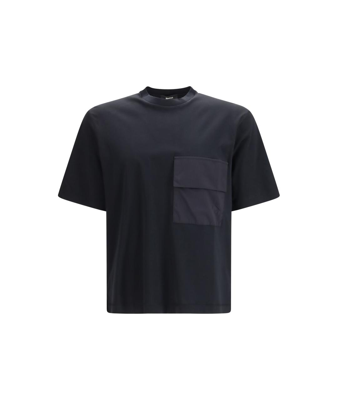 LAMINAR Черная хлопковая футболка, фото 4