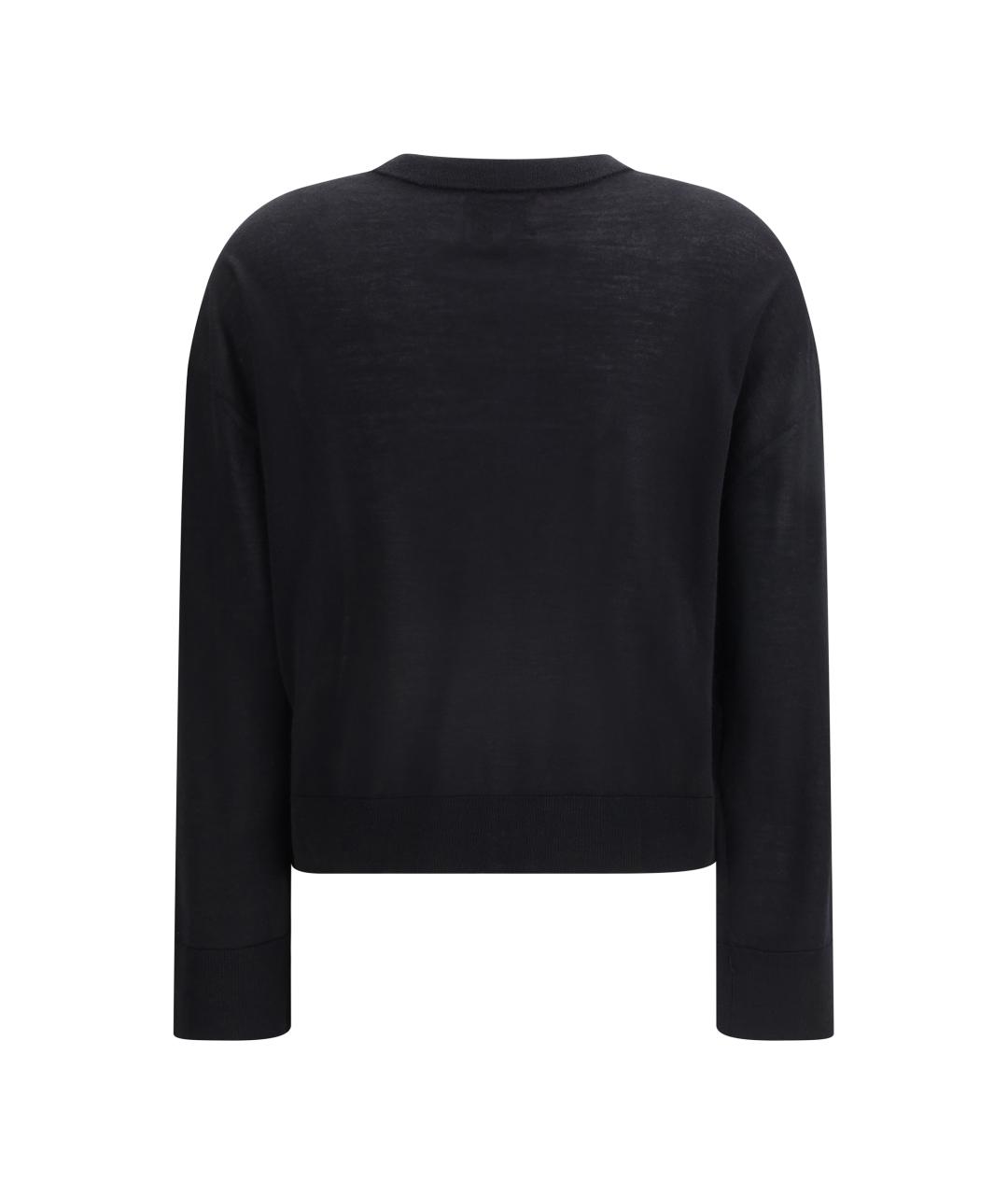 LOULOU STUDIO Черный кашемировый кардиган, фото 2