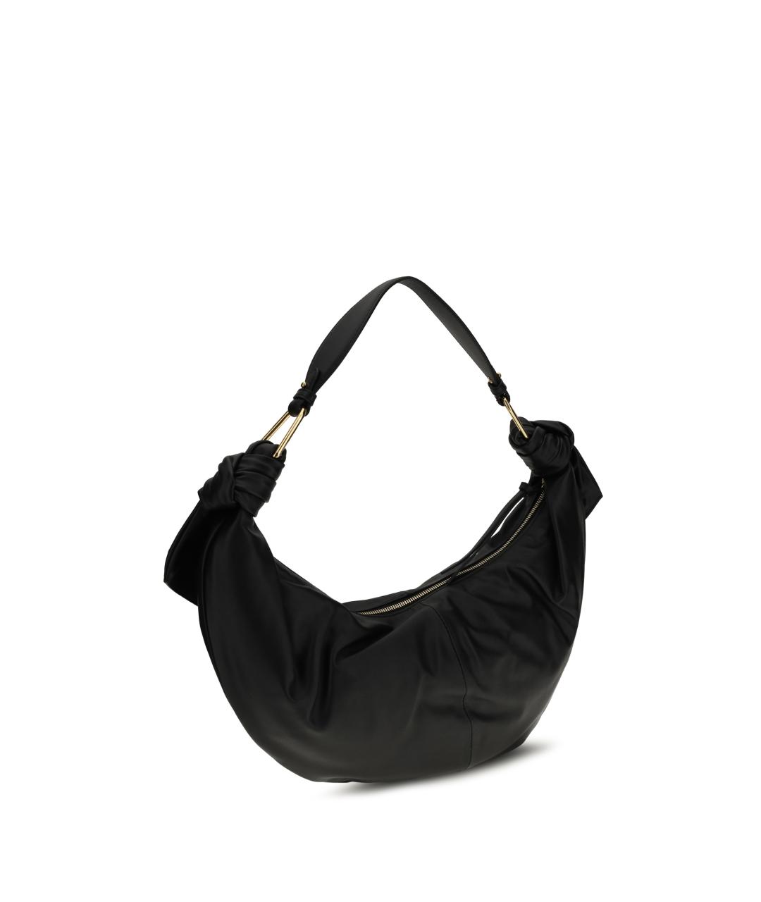 COCCINELLE Черная кожаная сумка с короткими ручками, фото 3