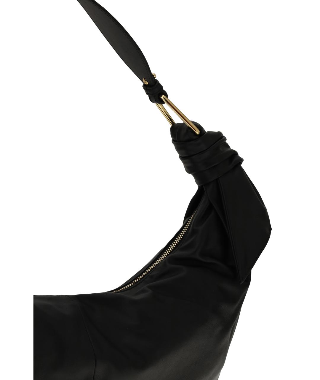 COCCINELLE Черная кожаная сумка с короткими ручками, фото 4