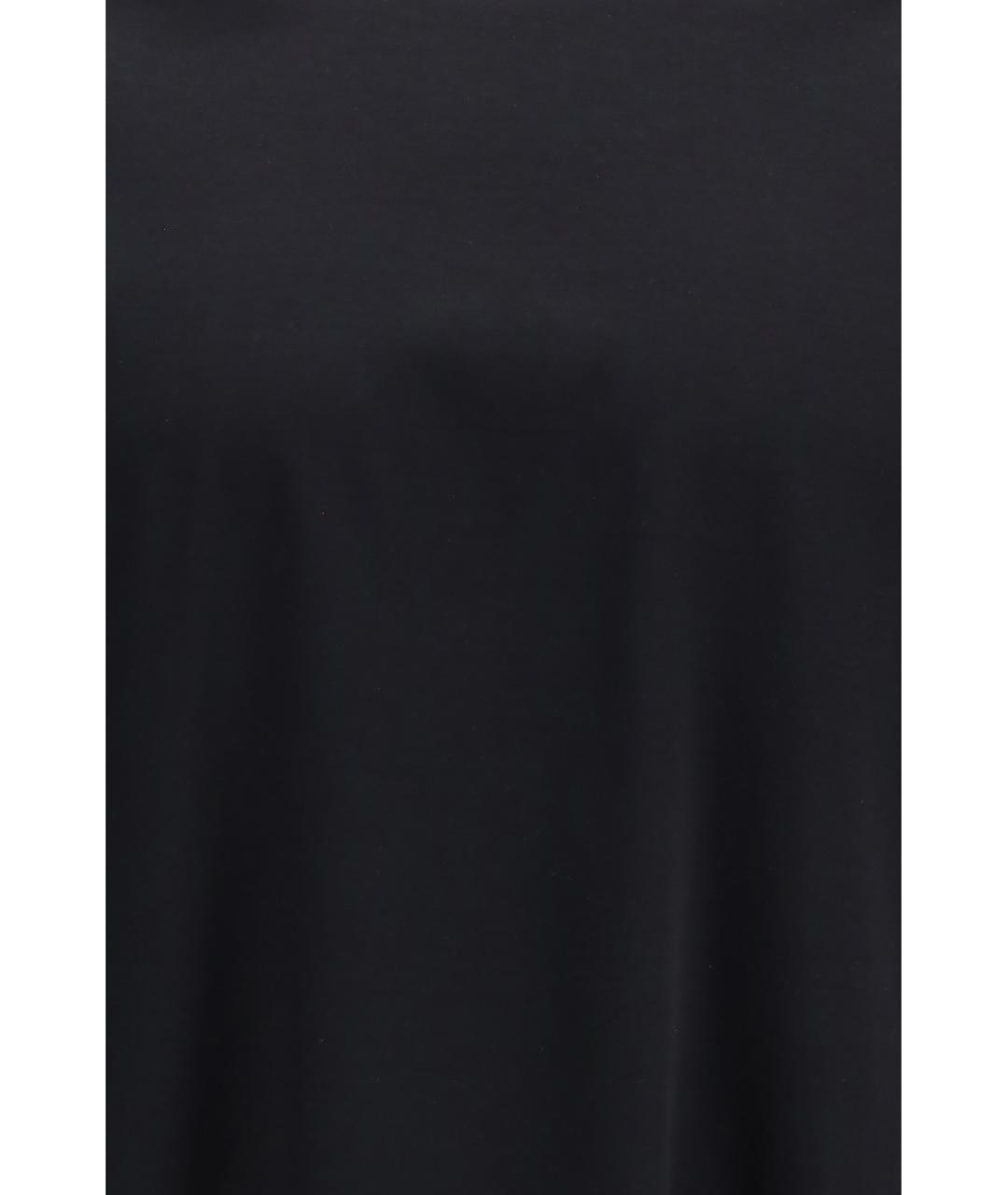 LAMINAR Черная хлопковая футболка, фото 3