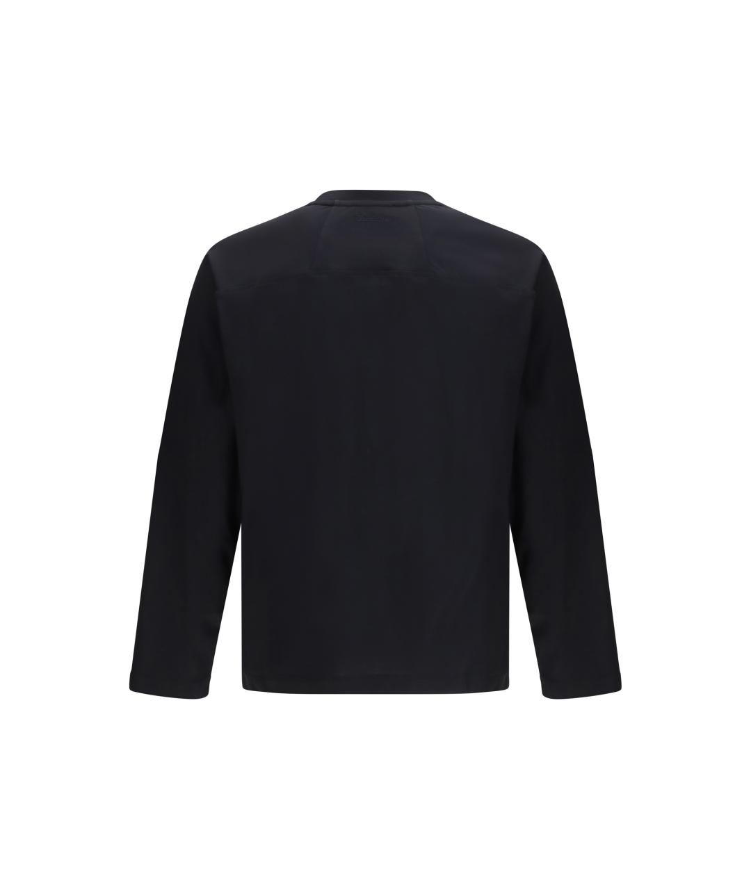 LAMINAR Черная хлопковая футболка, фото 2