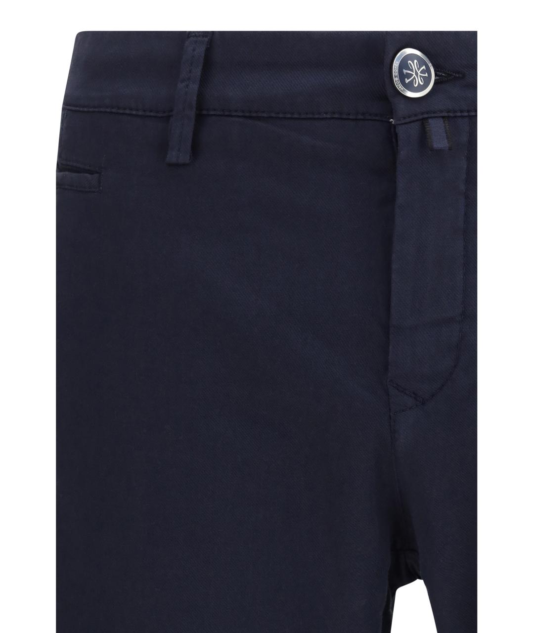 JACOB COHEN Синие хлопковые повседневные брюки, фото 3