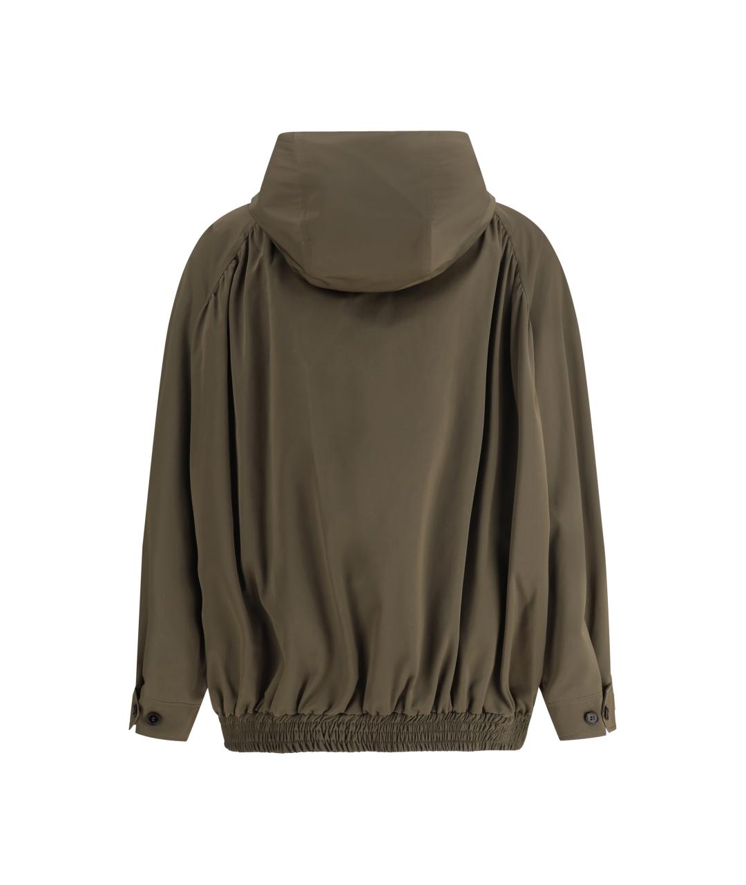 MARNI Хаки полиэстеровая куртка, фото 2