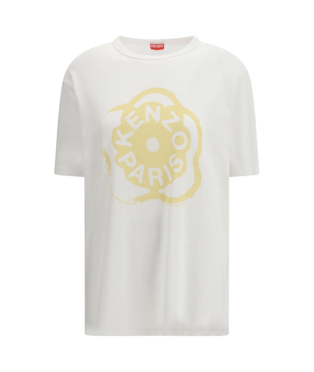 KENZO Белая хлопковая футболка, фото 1