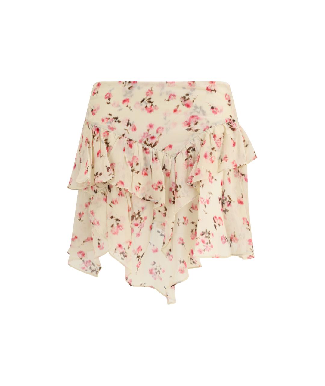 ISABEL MARANT ETOILE Бежевая вискозная юбка мини, фото 1