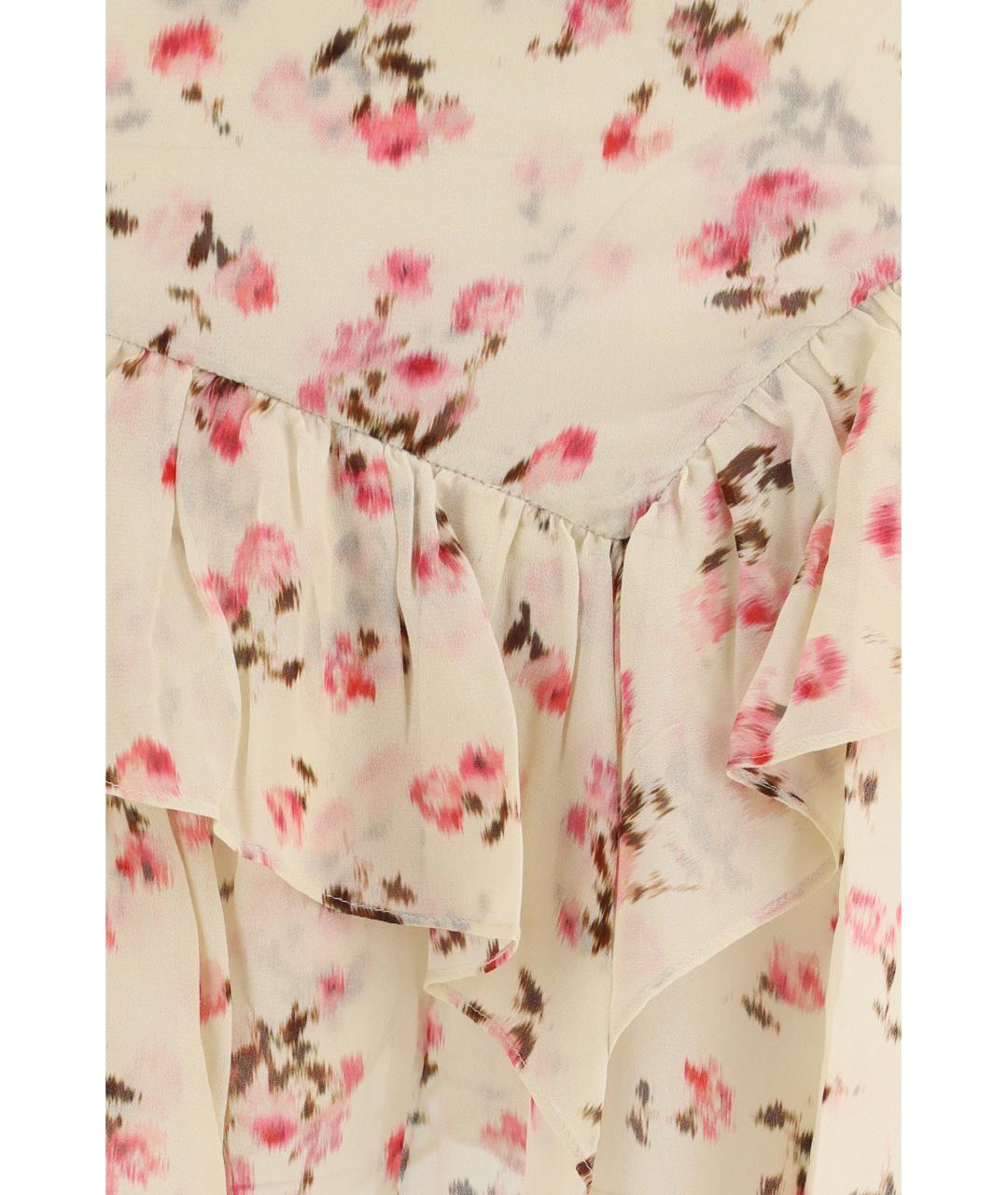 ISABEL MARANT ETOILE Бежевая вискозная юбка мини, фото 3