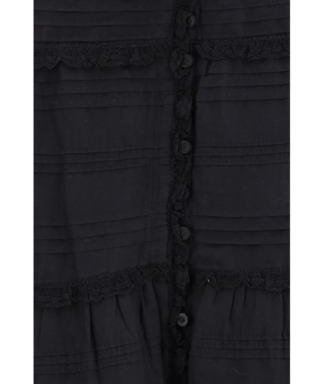 ISABEL MARANT ETOILE Черная вискозная юбка миди, фото 3