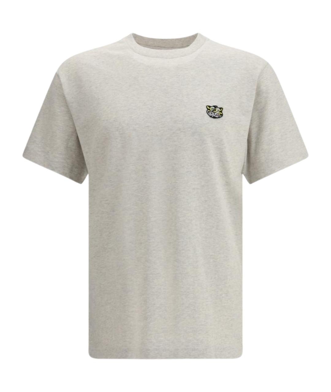 KENZO Серая хлопковая футболка, фото 1