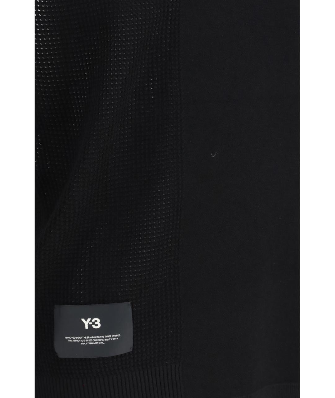 Y-3 Черная хлопковая жилетка, фото 3