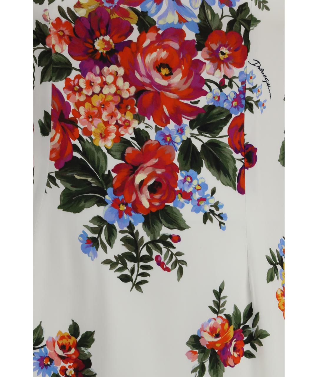 DOLCE&GABBANA Мульти вискозное повседневное платье, фото 3