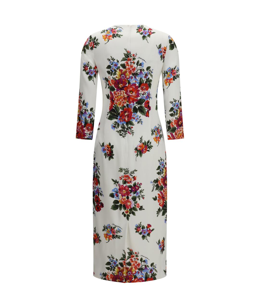 DOLCE&GABBANA Мульти вискозное повседневное платье, фото 2