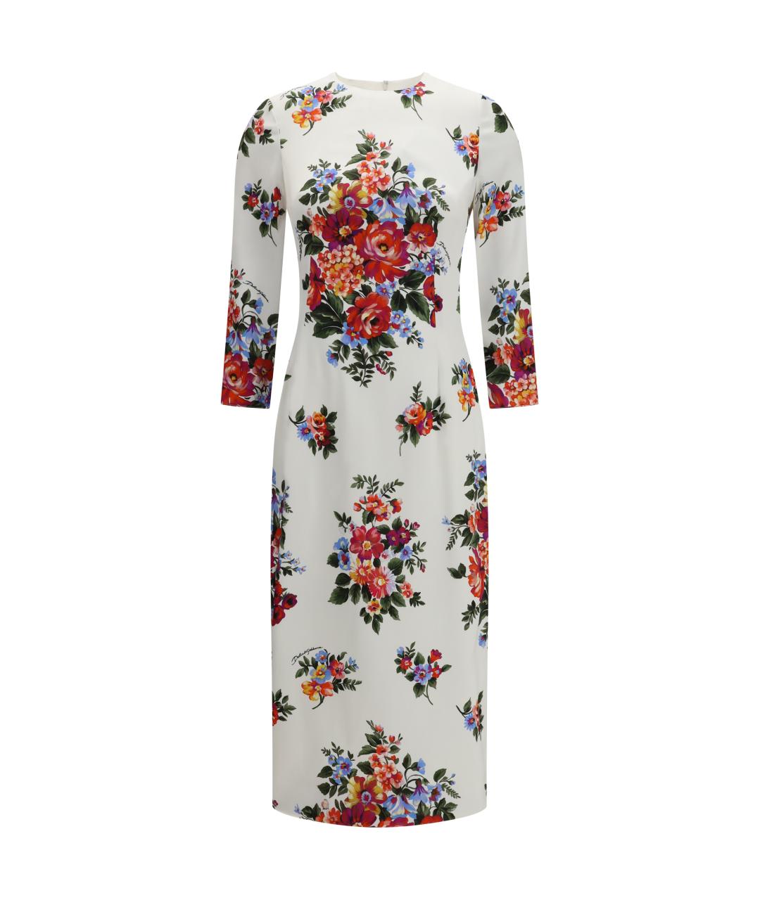 DOLCE&GABBANA Мульти вискозное повседневное платье, фото 1