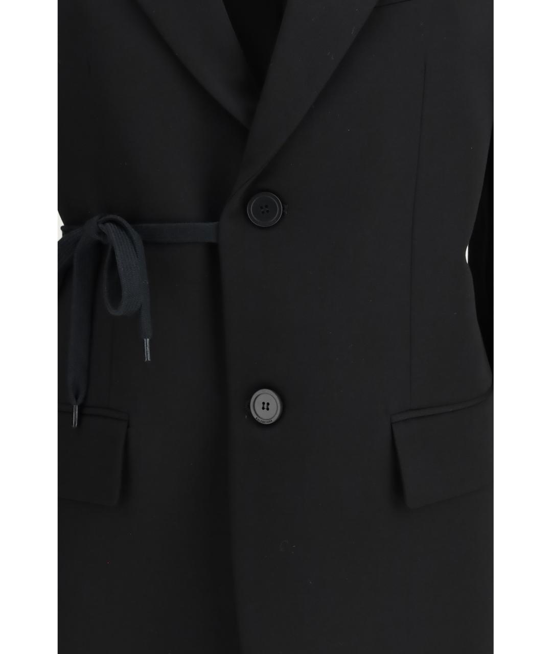 BALENCIAGA Черный шерстяной жакет/пиджак, фото 3