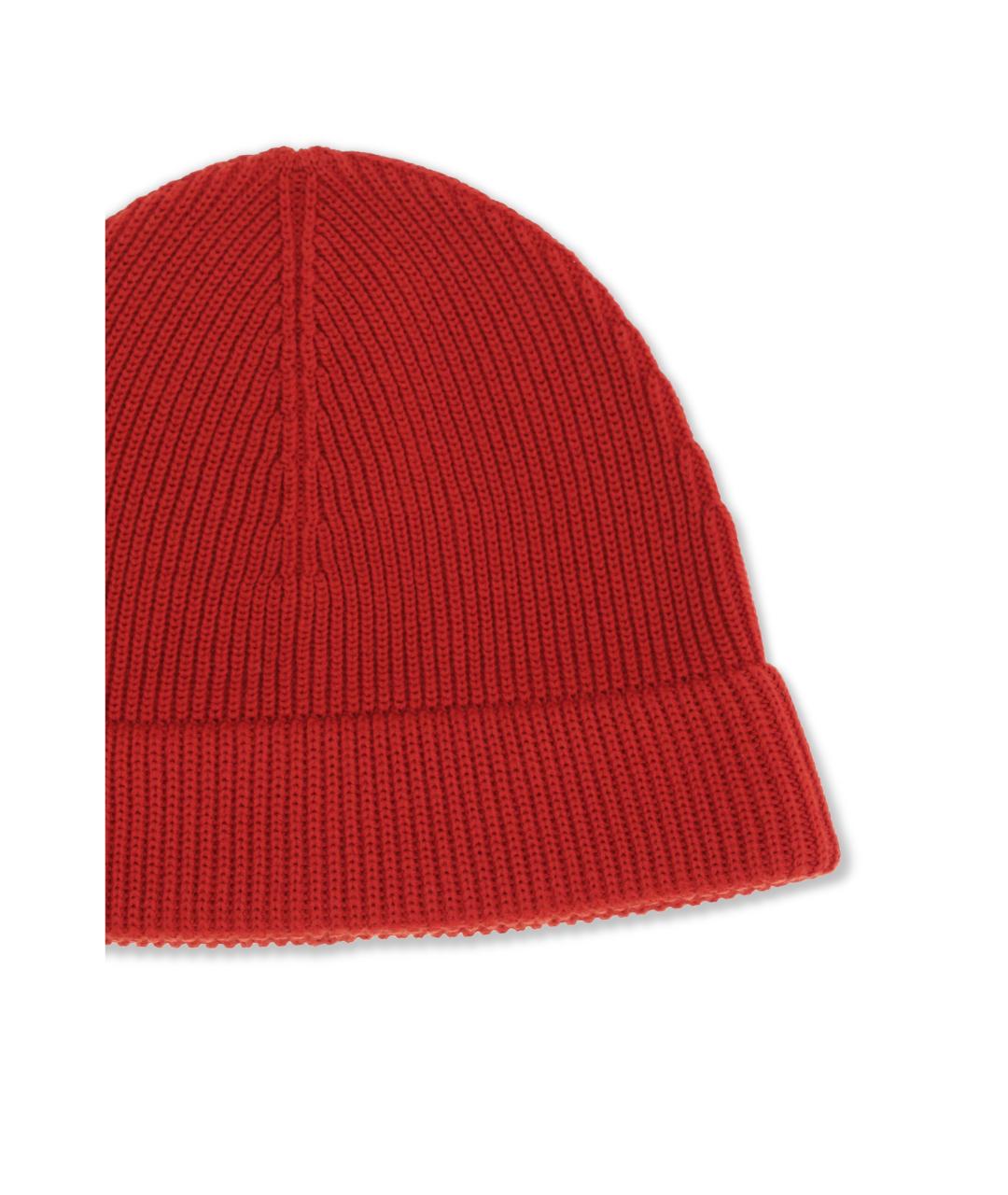 LORO PIANA Красная шерстяная шапка, фото 3