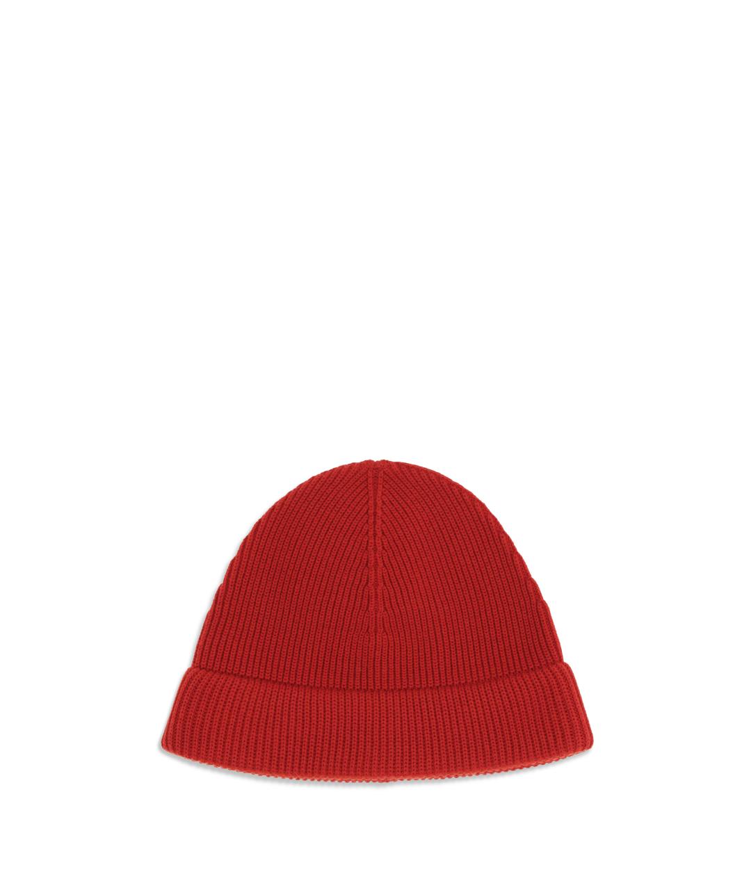 LORO PIANA Красная шерстяная шапка, фото 2