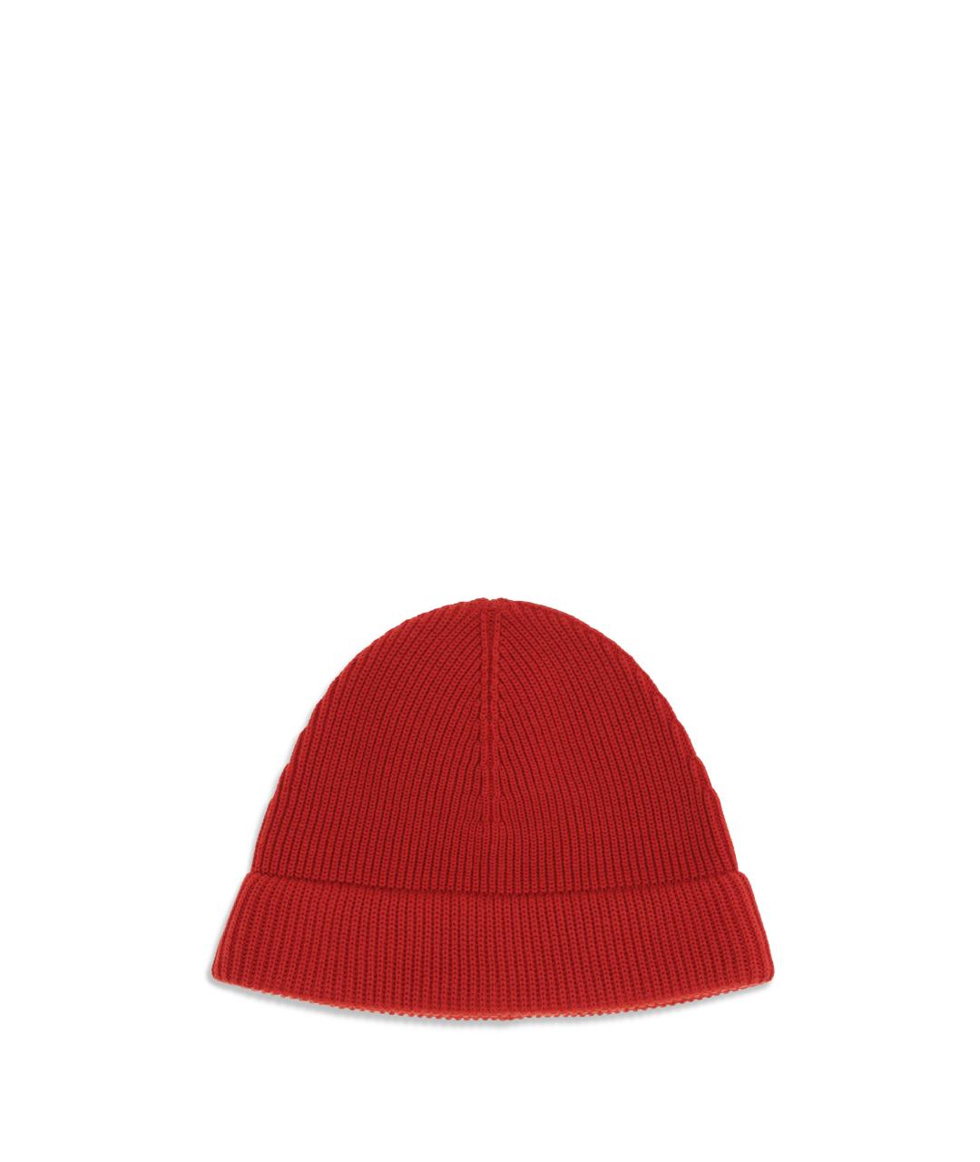 LORO PIANA Красная шерстяная шапка, фото 1