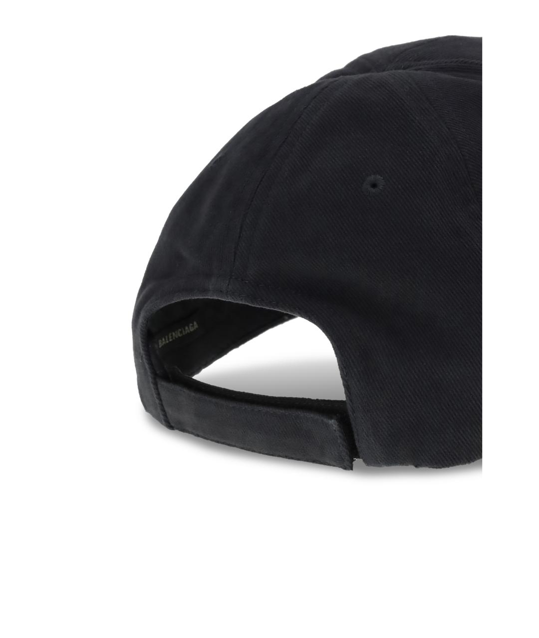 BALENCIAGA Черная хлопковая кепка/бейсболка, фото 3