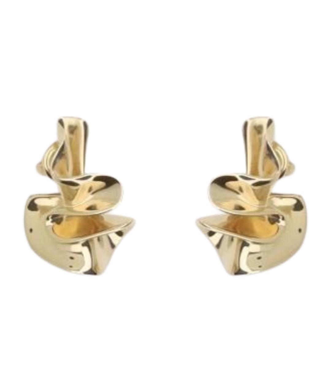 BOTTEGA VENETA Золотые серебряные серьги, фото 1