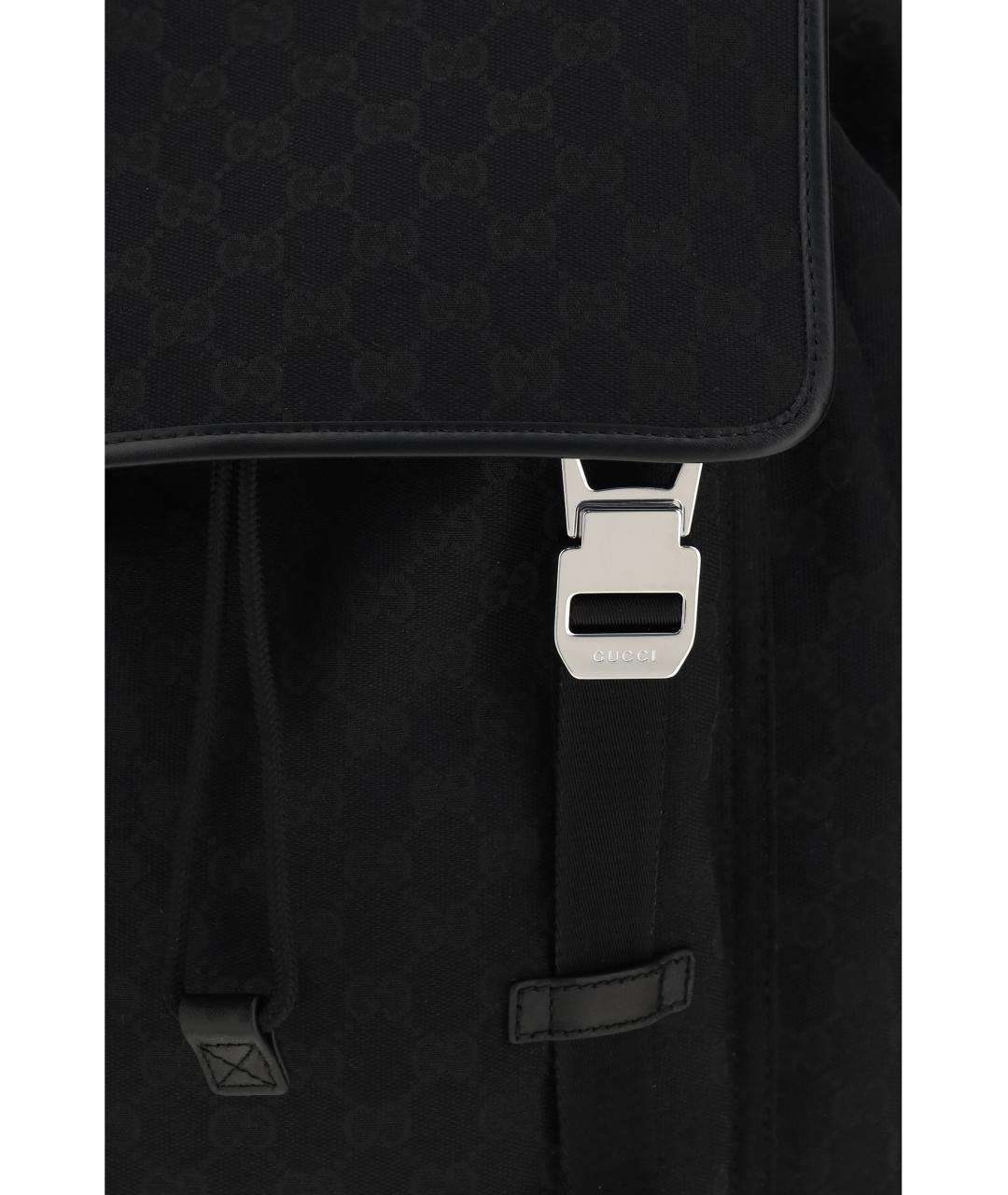 GUCCI Черный тканевый рюкзак, фото 3