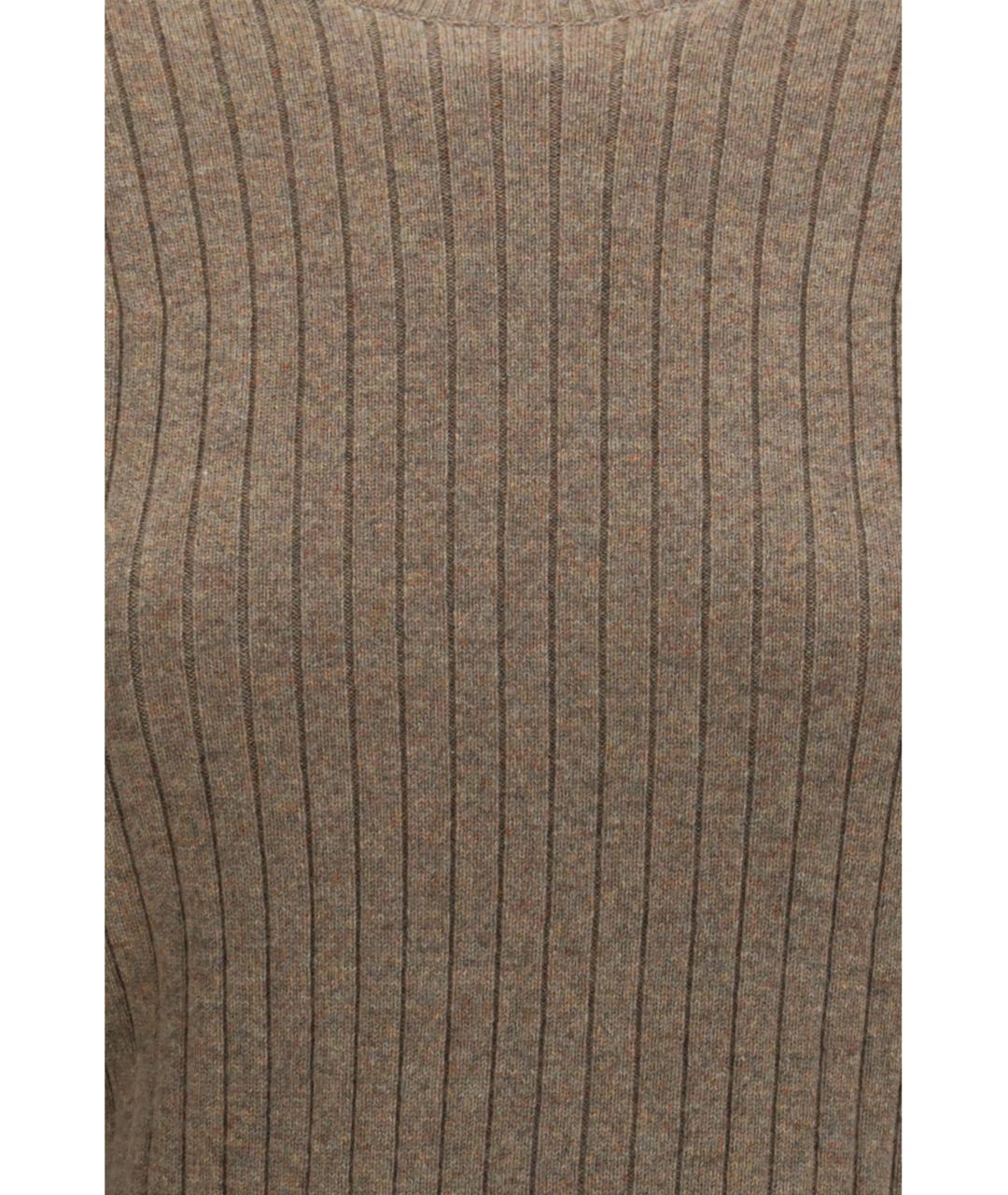 LORO PIANA Бежевый кашемировый джемпер / свитер, фото 3