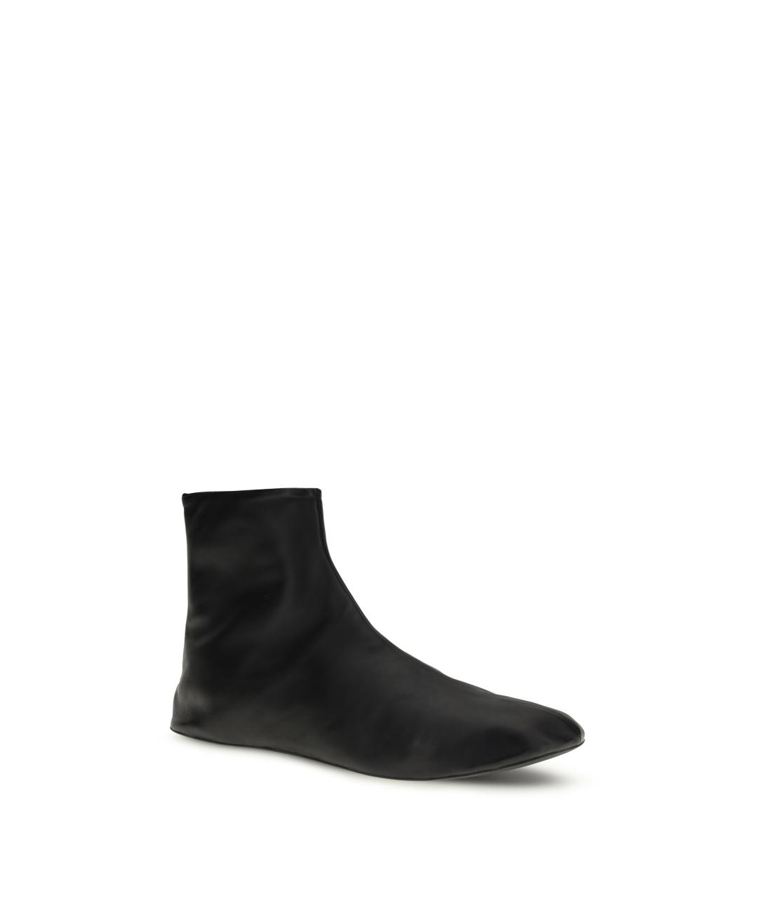 THE ROW Черные кожаные ботинки, фото 2